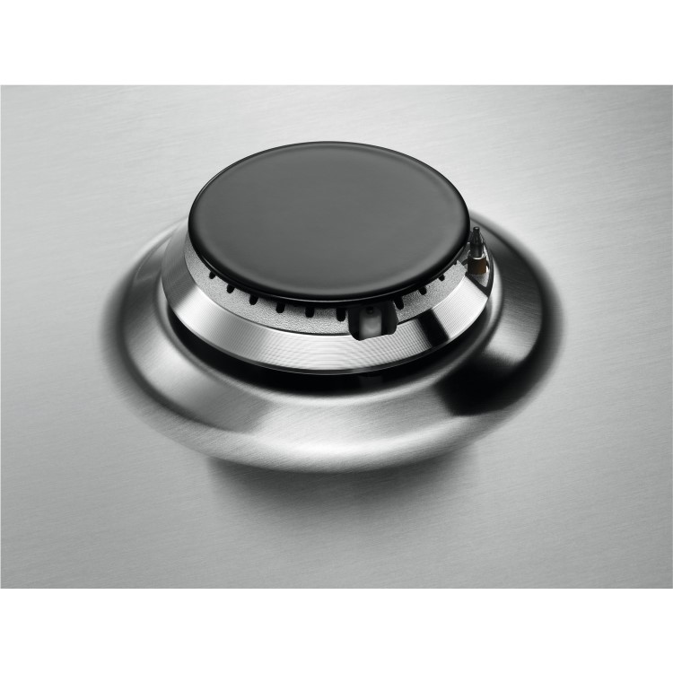 Refurbished Zanussi Series 40 ZGNN645X 60cm 4 Burner Gas Hob with Wok Burner Stainless Steel