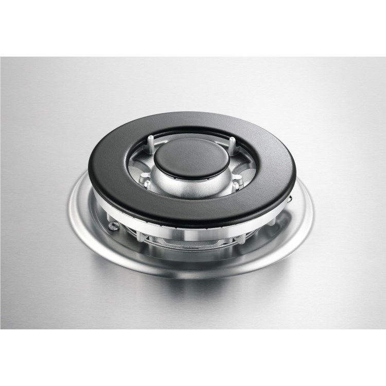 Refurbished Zanussi Series 40 ZGNN645X 60cm 4 Burner Gas Hob with Wok Burner Stainless Steel