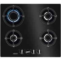 Zanussi ZGO68410BA 58cm Wide Four Burner Gas Hob - Black