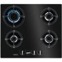 Zanussi ZGO68410BA 58cm Wide Four Burner Gas Hob - Black