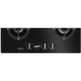 Zanussi ZGO68410BA 58cm Wide Four Burner Gas Hob - Black