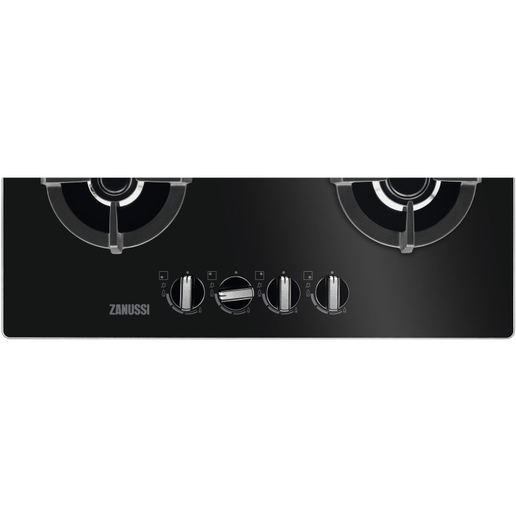 Zanussi ZGO68410BA 58cm Wide Four Burner Gas Hob - Black