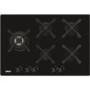 Zanussi ZGO76534BA 74cm Wide Five Burner Gas-on-glass Hob - Black