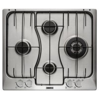 Zanussi ZGX65424XA 59cm Stainless Steel Four Burner Gas Hob