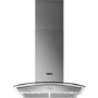 Zanussi 60cm Curved Glass Cooker Hood - Stainless Steel