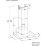 Ex-display Zanussi Low Profile 60cm Chimney Hood in Stainless steel