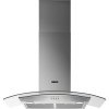 Zanussi 90cm Curved Glass Chimney Cooker Hood - Stainless Steel