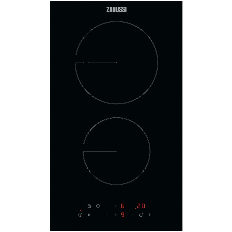 Zanussi 30cm Domino Induction Hob Black ZHRN383K Appliances Direct