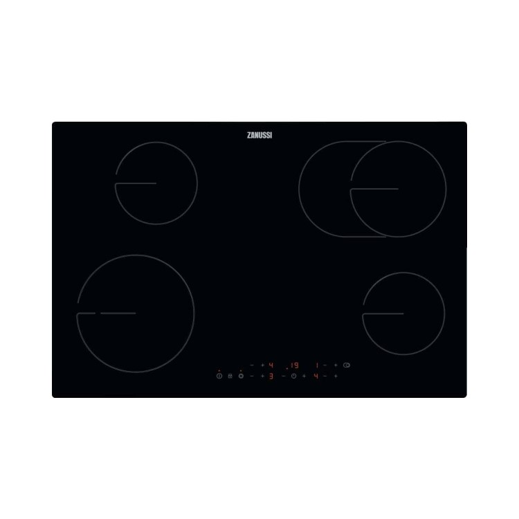 Zanussi 78cm 4 Zone Ceramic Hob with OvalZone