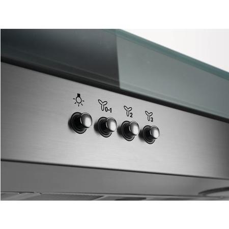 Zanussi 90cm Flat Glass Island Cooker Hood - Stainless Steel