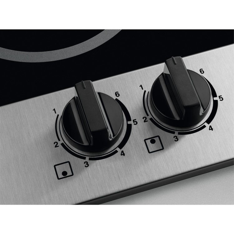 Zanussi ZHTN320X 30cm Domino Ceramic Hob - Stainless Steel