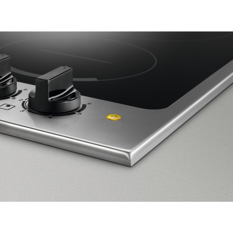 Zanussi ZHTN320X 30cm Domino Ceramic Hob - Stainless Steel