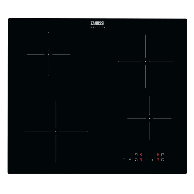 Zanussi 60cm 4 Zone Induction Hob - Black
