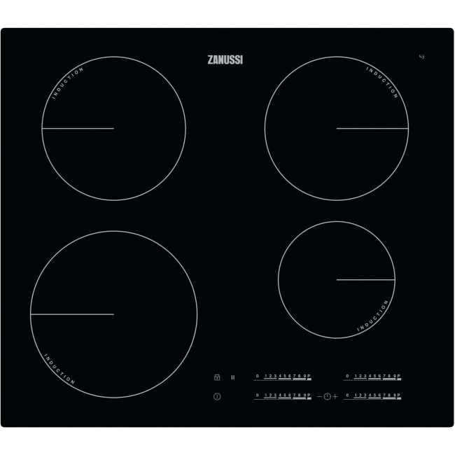 Zanussi ZIT6470CB 59cm Touch Control Four Zone Induction Hob