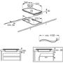 Zanussi ZITN320X 30cm Domino Induction Hob - Stainless Steel