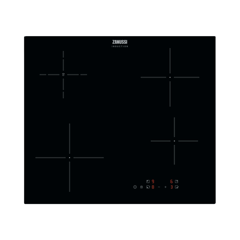 Zanussi Zitn646k 60cm Four Zone Induction Hob Black