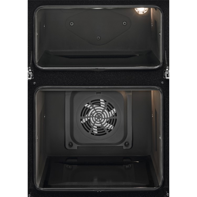 Refurbished Zanussi Series 20 ZKCNA4X1 Double Built In Electric Oven with Catalytic Cleaning Stainless Steel