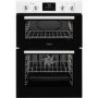 GRADE A1 - Zanussi ZOD35661WK Multifunction Built-in Double Oven With Programmable Timer - White