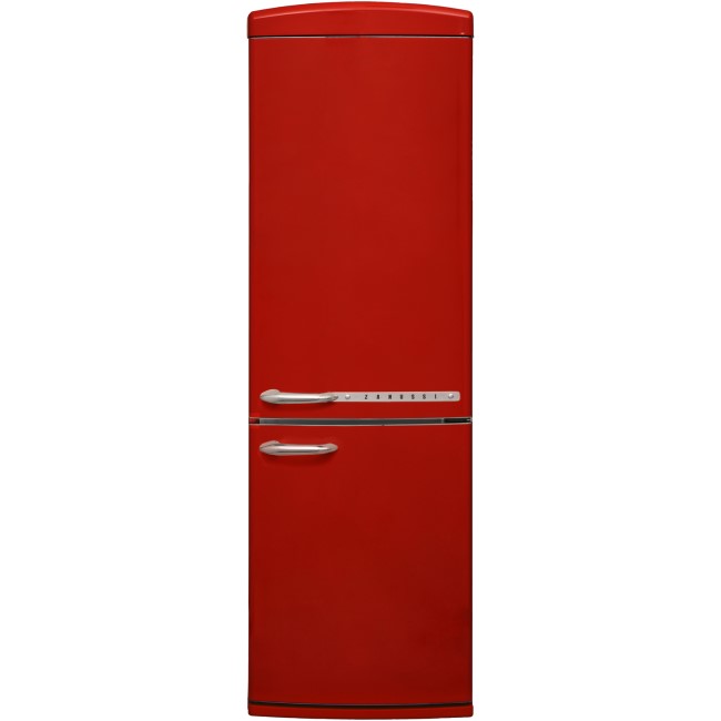 Zanussi Retro 60-40 Freestanding Fridge Freezer - Red