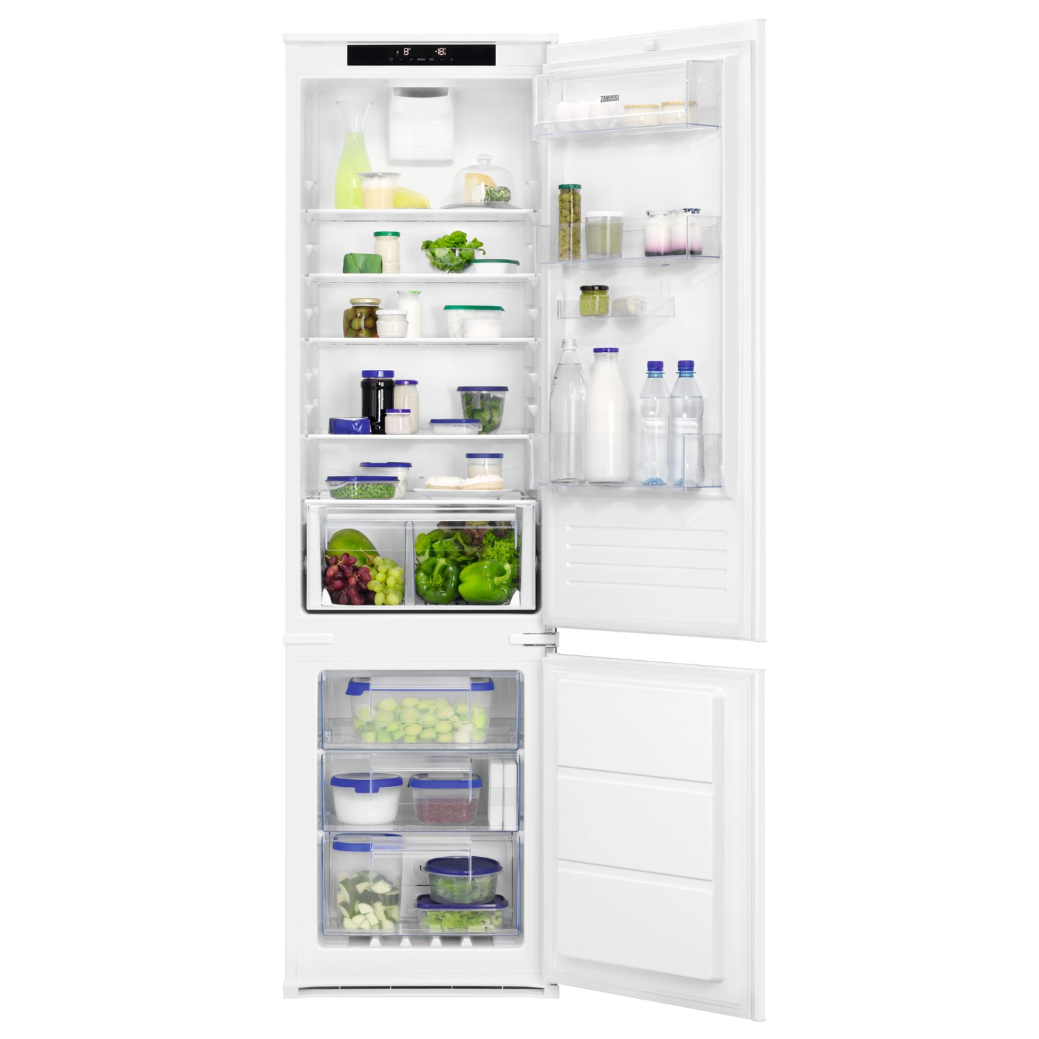 Zanussi SpaceFlex Frost Free Integrated Fridge Freezer