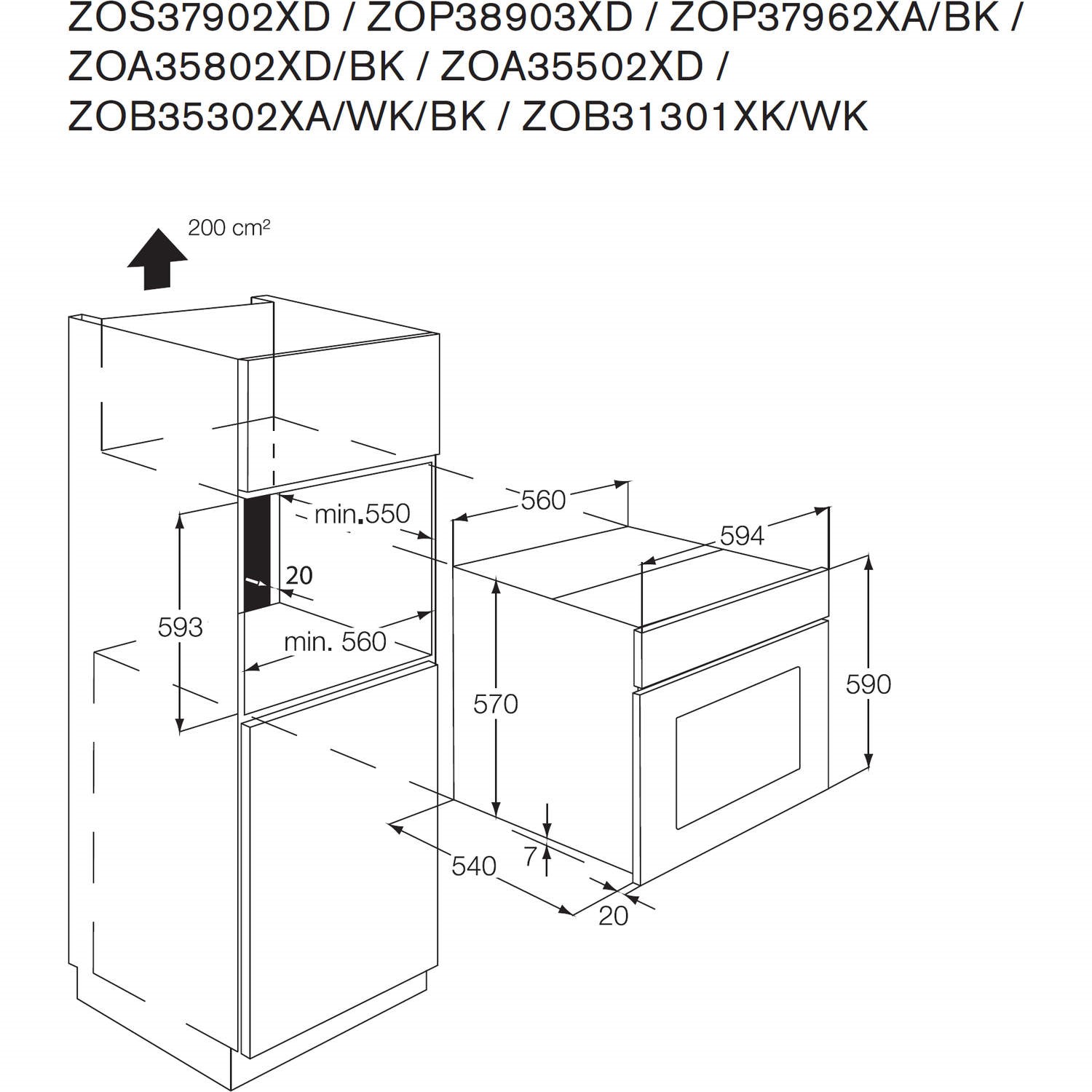 Zanussi Zob35301xa Electric Built In Single Oven Antifingerprint Stainless Steel