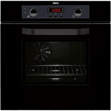 Zanussi ZOB580N Quadro Multifunction Electric Built In Single Oven in Black