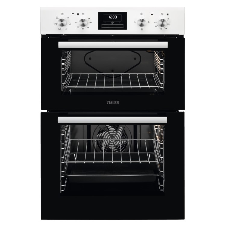 Zanussi Multifunction Built-in Double Oven - Stainless Steel