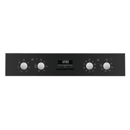 GRADE A2 - Zanussi ZOD35802BK Multifunction Electric Built In Double Oven With Catalytic Liners - Black