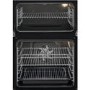 GRADE A2 - Zanussi ZOD35802BK Multifunction Electric Built In Double Oven With Catalytic Liners - Black