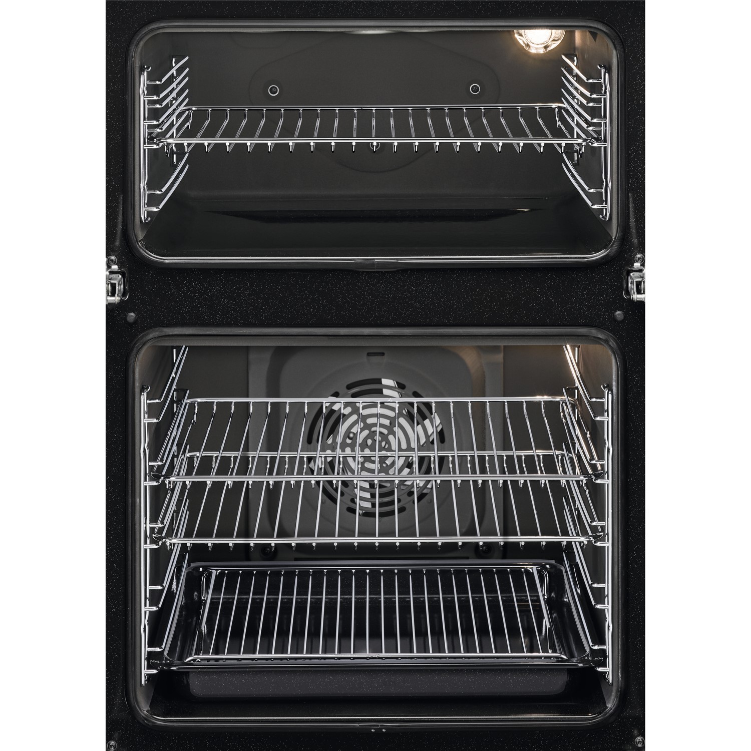 GRADE A2 Zanussi ZOD35802BK Multifunction Electric Built In Double Oven With Catalytic Liners Black