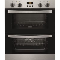 Zanussi ZOF35517DX Electric Built-under Fan Double Oven With Catalytic Cleaning Stainless Steel