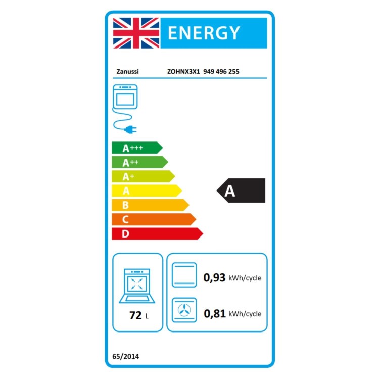 Zanussi Series 20 Electric Single Oven - Stainless Steel