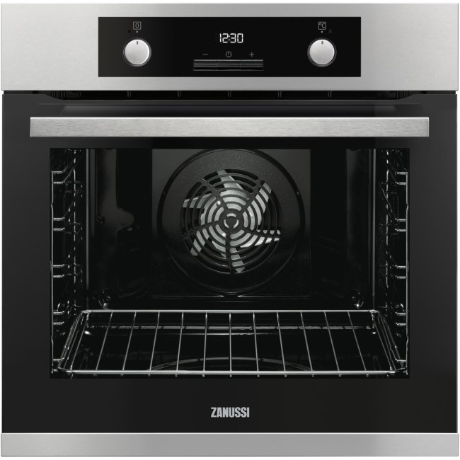 GRADE A2 - Zanussi ZOP37982XC Multifunction Single Oven With Pyrolytic Cleaning - Stainless Steel