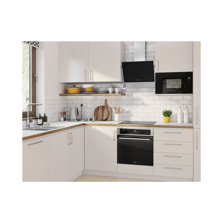 GRADE A2 - Zanussi ZOPNA7K1 Built in Pyrolytic AirFry Single Oven - Black