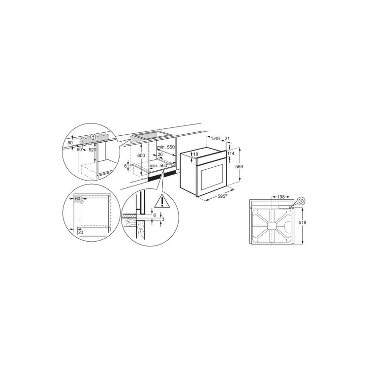 Zanussi Series 60 Pyrolytic AirFry Single Oven - Stainless Steel