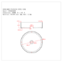 Stainless Steel Brass Round Countertop Basin 400mm - Zorah