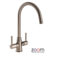 Zoom ZP1002 Davenport Twin Lever Monobloc Brushed Nickel Tap