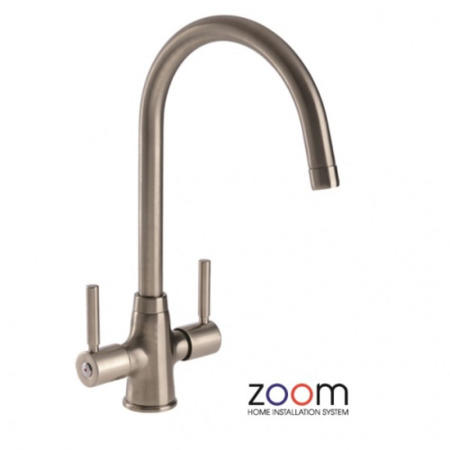 Zoom ZP1002 Davenport Twin Lever Monobloc Brushed Nickel Tap