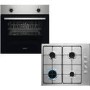 Zanussi Electric Single Fan Oven & Gas Hob Pack - Stainless Steel