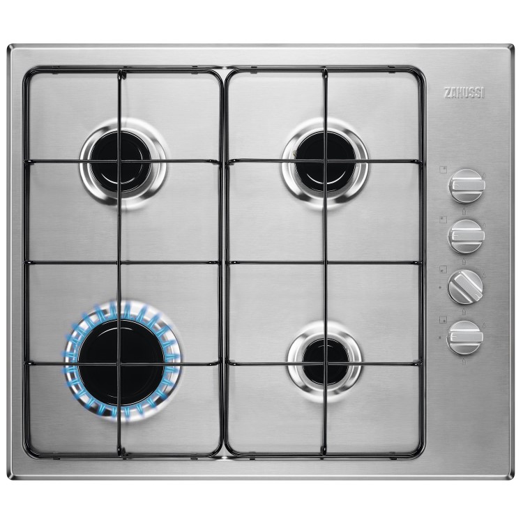Zanussi Electric Single Fan Oven & Gas Hob Pack - Stainless Steel