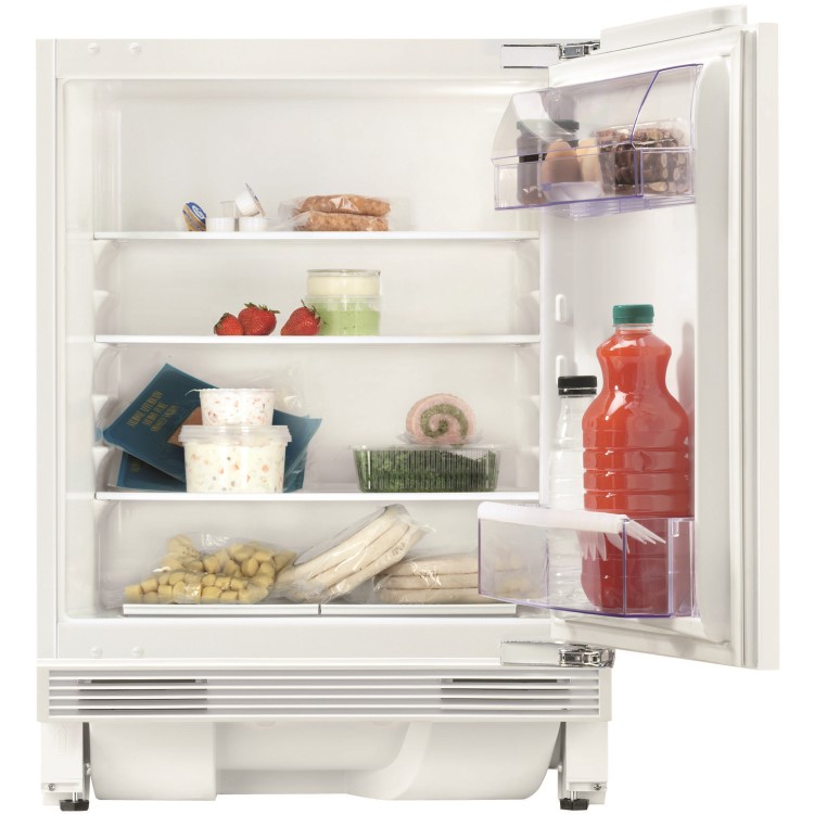 GRADE A1 - Zanussi ZQA14031DV Built-under Larder Fridge - Door-on-door  82cm Height