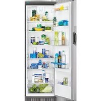 Zanussi ZRA40400XA Free-Standing Fridge in Grey+Stainless Steel Door with Antifingerprint