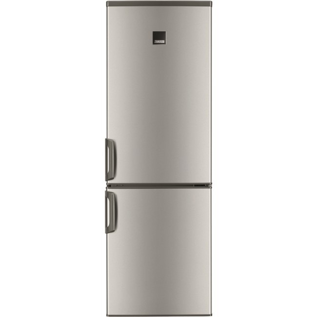 Zanussi ZRB23055FX 169x56cm 234L Frost Free Freestanding Fridge Freezer - Silver With Antifingerprint Stainless Steel Door