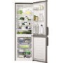 Zanussi ZRB23055FX 169x56cm 234L Frost Free Freestanding Fridge Freezer - Silver With Antifingerprint Stainless Steel Door