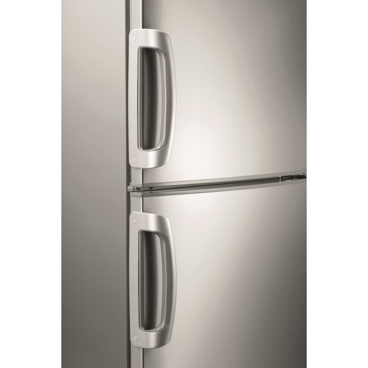 Zanussi ZRB23055FX 169x56cm 234L Frost Free Freestanding Fridge Freezer - Silver With Antifingerprint Stainless Steel Door