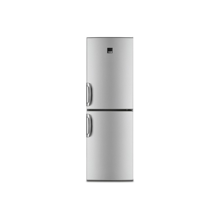 Zanussi ZRB35426XA 185x60cm Freestanding Fridge Freezer Grey With Anti-fingerprint Stainless Steel Doors