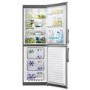 Zanussi ZRB35426XA 185x60cm Freestanding Fridge Freezer Grey With Anti-fingerprint Stainless Steel Doors