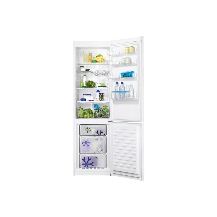 GRADE A1 - As new but box opened - Zanussi ZRB38212WA Free-Standing Fridge Freezer in White