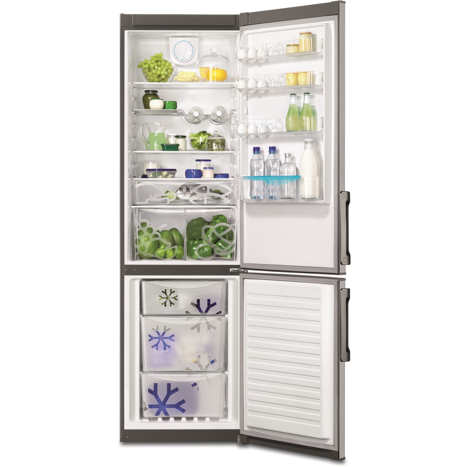 Grade A2 Zanussi Zrb38426xv 201x60cm 357l 60 40 Frost Free