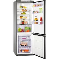 Zanussi ZRB935NX2 1.85m Tall Grey Freestanding Fridge Freezer With Antifingerprint Stainless Steel Door